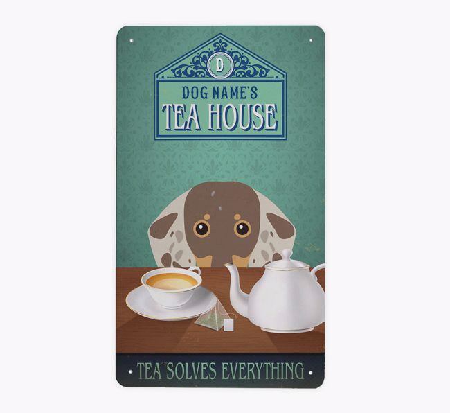 Tea House: Personalized {breedFullName} Metal Sign